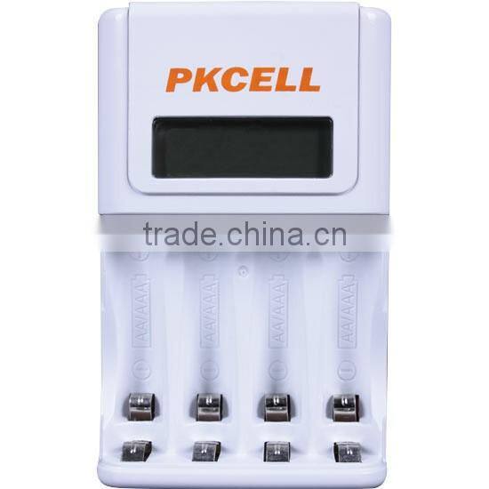 8152 Fast external 4 slot LED/LCD portable battery charger