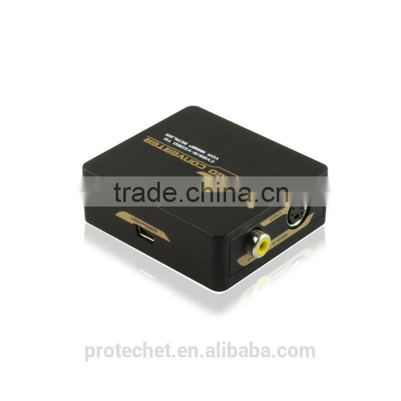 Mini CVBS/S-Video to VGA Converter Upscaler to 1080p