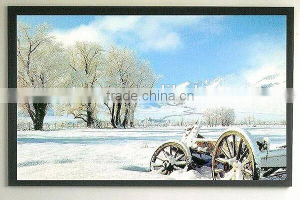 Factory price black velvet fixed Frame projection screen classroom screen for business meeting room screen