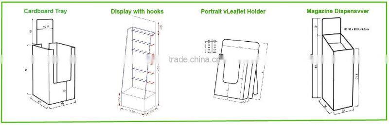 New Durable Contemporary Cardboard Sign Stand Displays