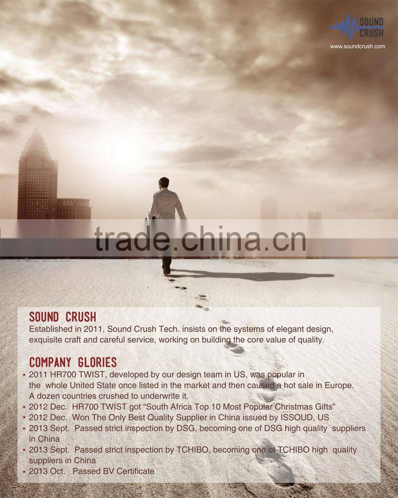 Shenzhen factory Sound Crush new products 2014 Football Bluetooth speaker innovative wireless pc speakers