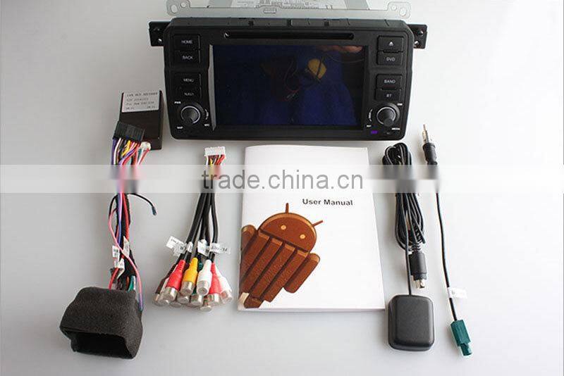 Newest quad core Android 4.4 up to android 5.1 car mulitmedia player for BMW E46 M3 with RDS