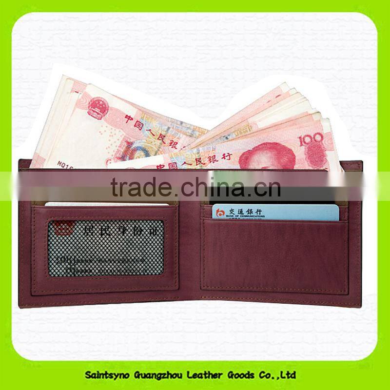 15640 Factory fashion short wallet leather rfid blocking men wallet
