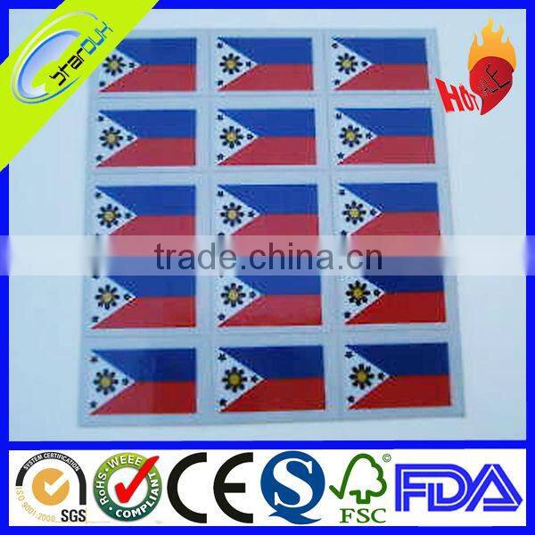 high quality customized self adhesive stickers with brand logo printing
