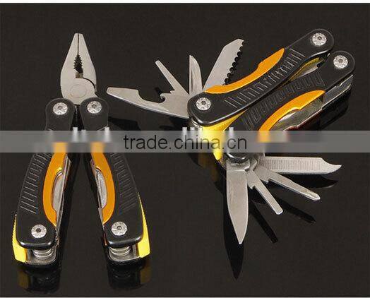 OEM Multifunctional stainless steel colorful pliers with outdoor accessory