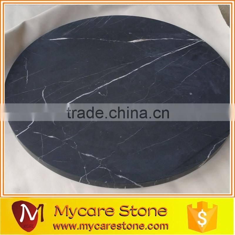 Luxury italy carrara white square marble tray