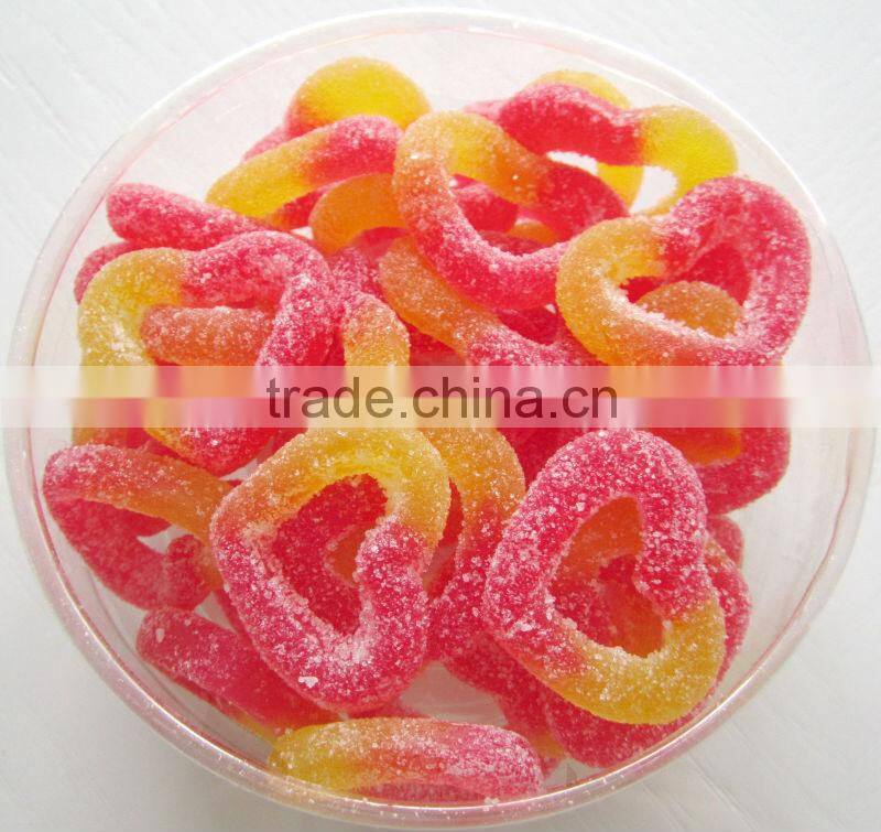 Orange Fruit Shaped Gummy Candy Chewy Candy