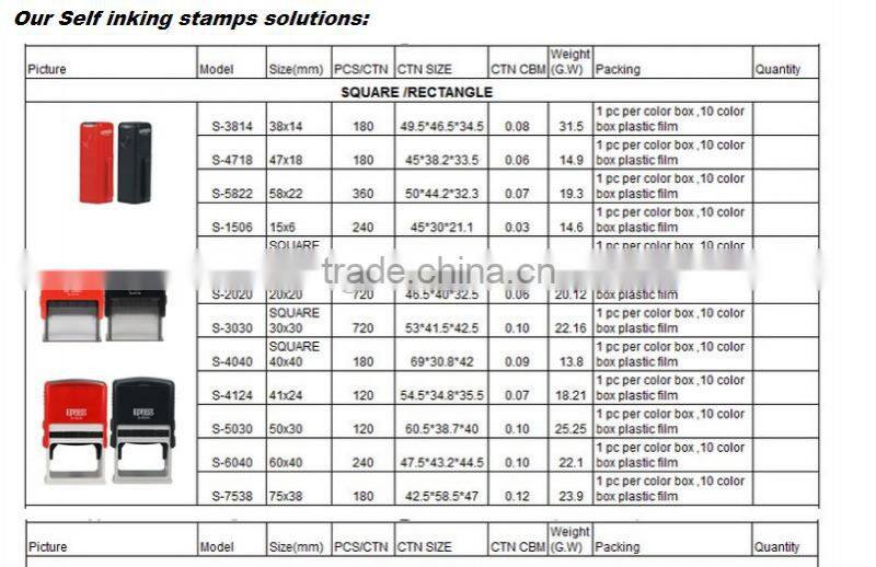 self-inking office stamp