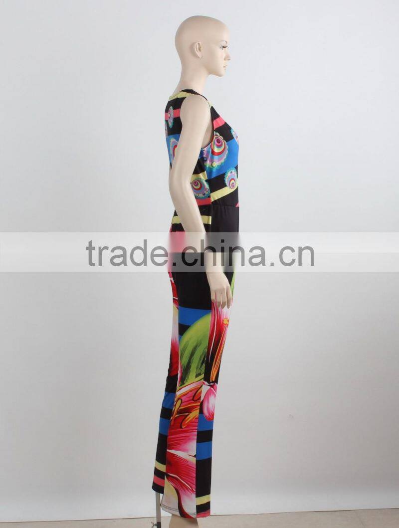 OEM custom women jumpsuit summer swimming wear sexy jumpsuit long manufacture