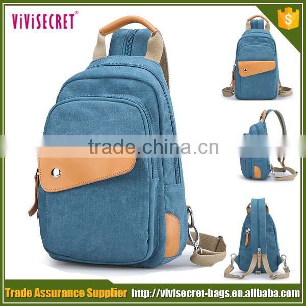 Multi pockets across sport back pack sling chest bag for men