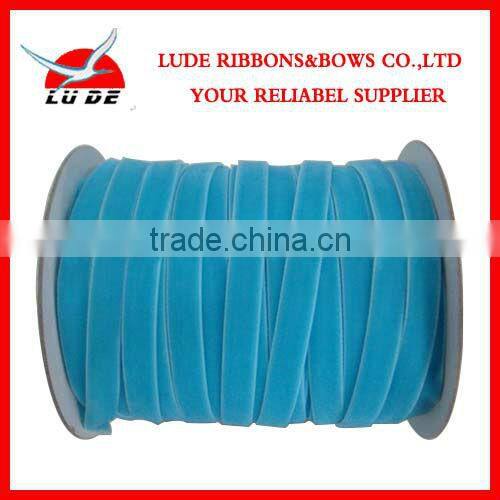 mixed color double face velvet ribbon velvet ribbon in 5/8'' width for garments accessories