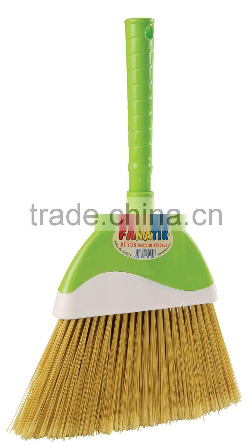 Plastic Broom With Middle Size Handle - easy to use