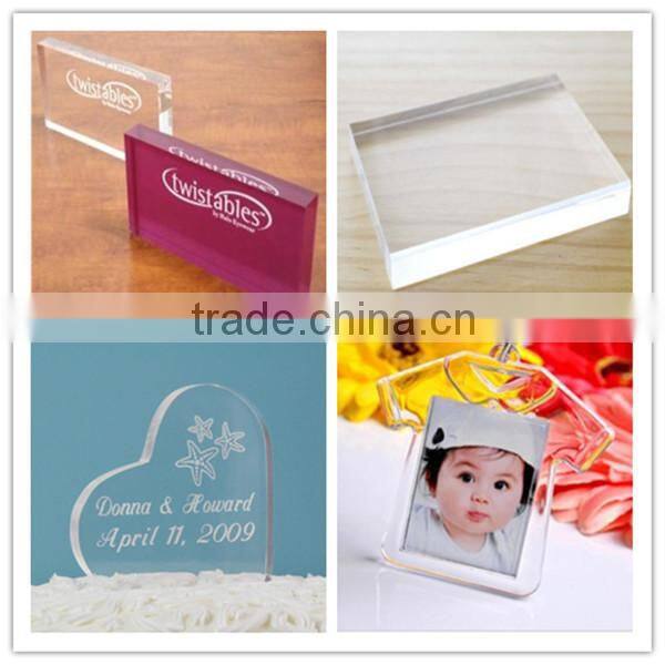 Silk screen printing transparent acrylic name plate holder for sale