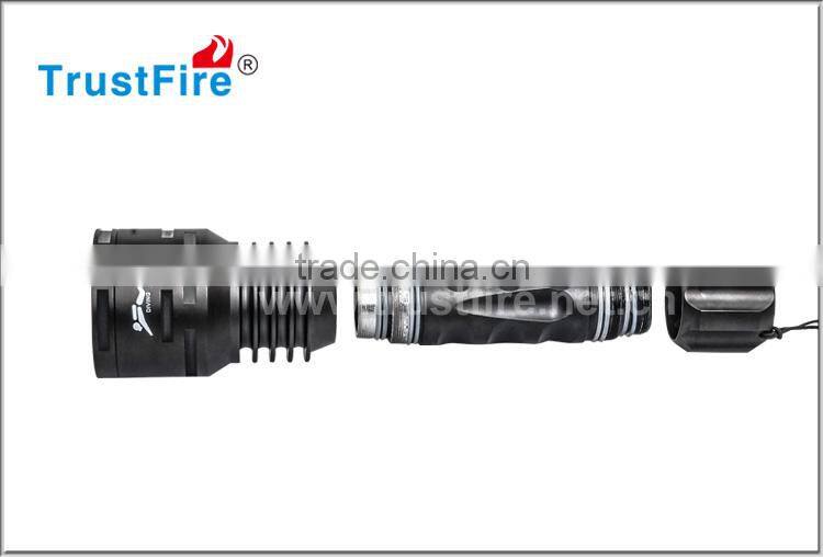 Hot sale TrustFire DF003 deep sea 3* CREE XM-L 2 Led lights, diving cree 3000lumen powerful scuba light 5-Modes Memory