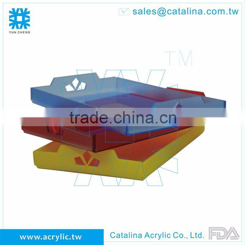 Hot sale Acrylic Waving Wedding Food Cake Fruit Serving Tray