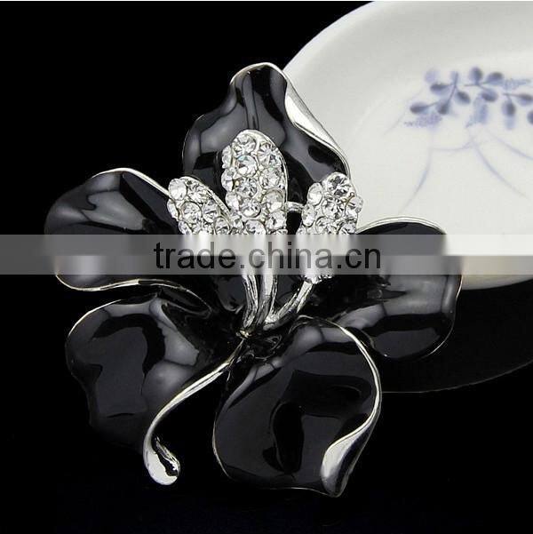 Fashion cheap wholesale enamel flower brooch