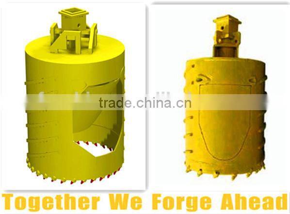 excavator mud bucket with bolt on cutting edge