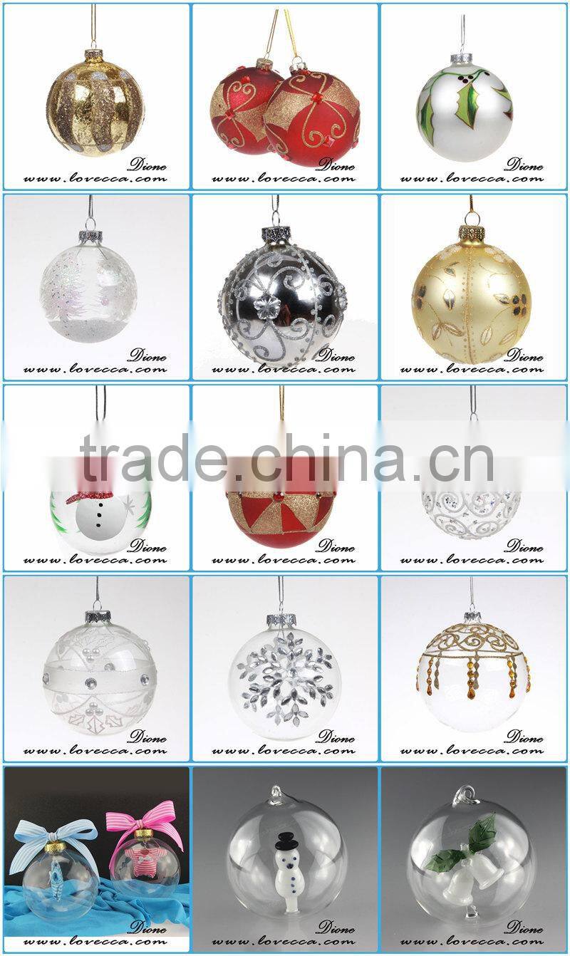 2015 NEW ARRIVAL !!! clear angle inside christmas ball in 10cm