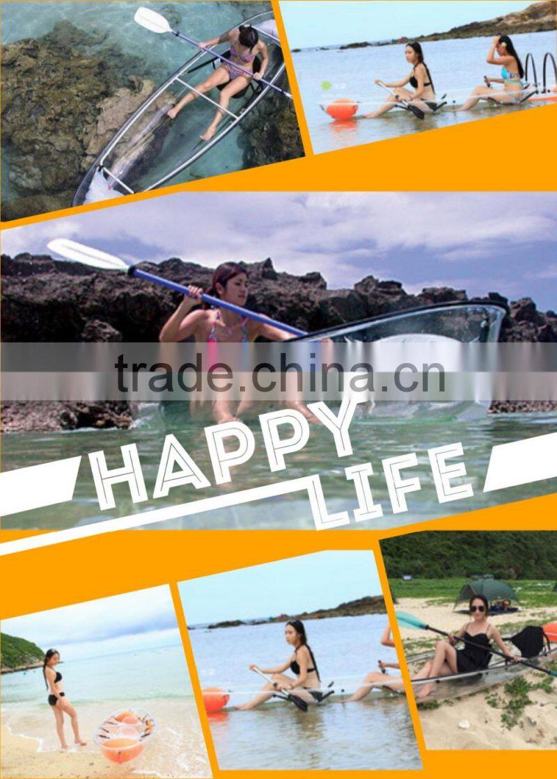 JIASIDA new product transparent Polycarbonate Kayak