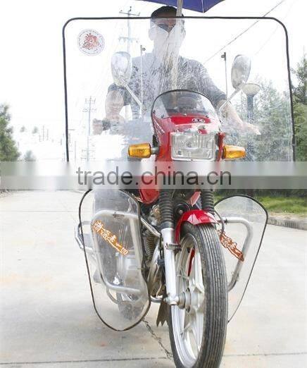 Motorcycle wind deflector