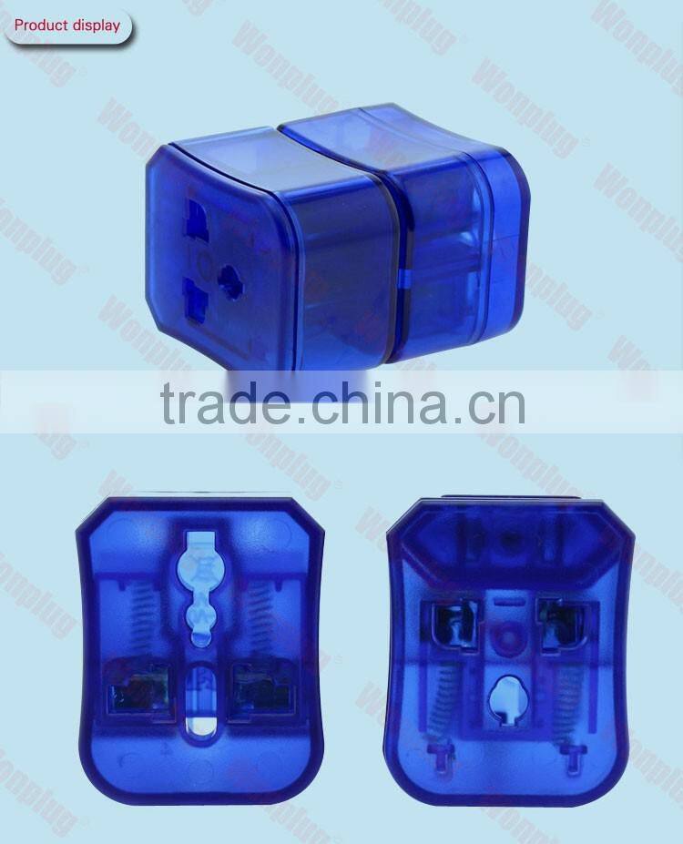 Plug with socket type diverse electrical charging adapter suitable for more than 150 countries