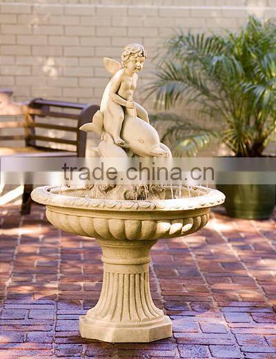 tiered backyard water fountain