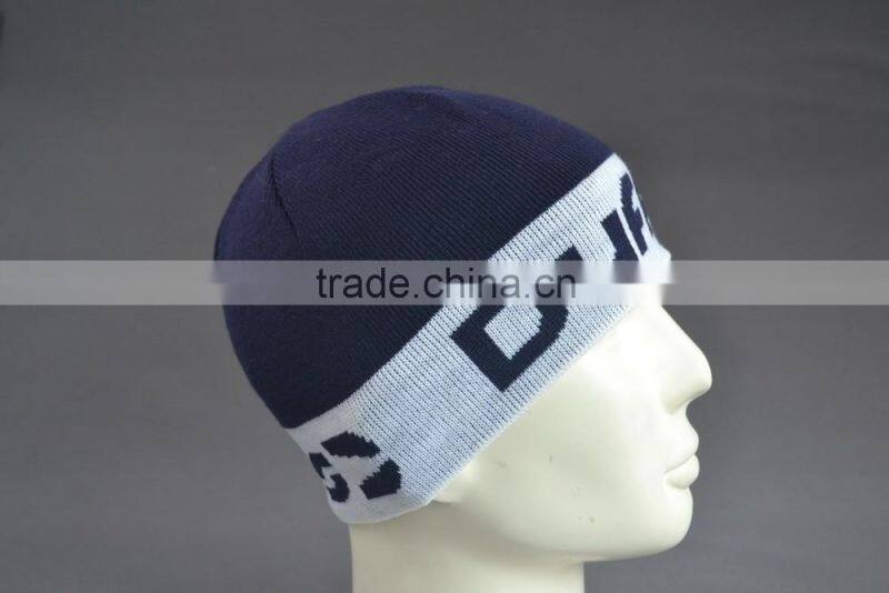 BSCI Audit 100% Acrylic Custom winter beanie hat with jacquard logo