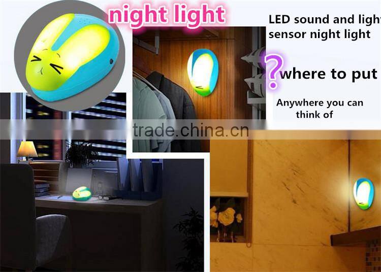 Popular multifunctional led stairway night light energy- saving night lamp innovative sound and light sensor control