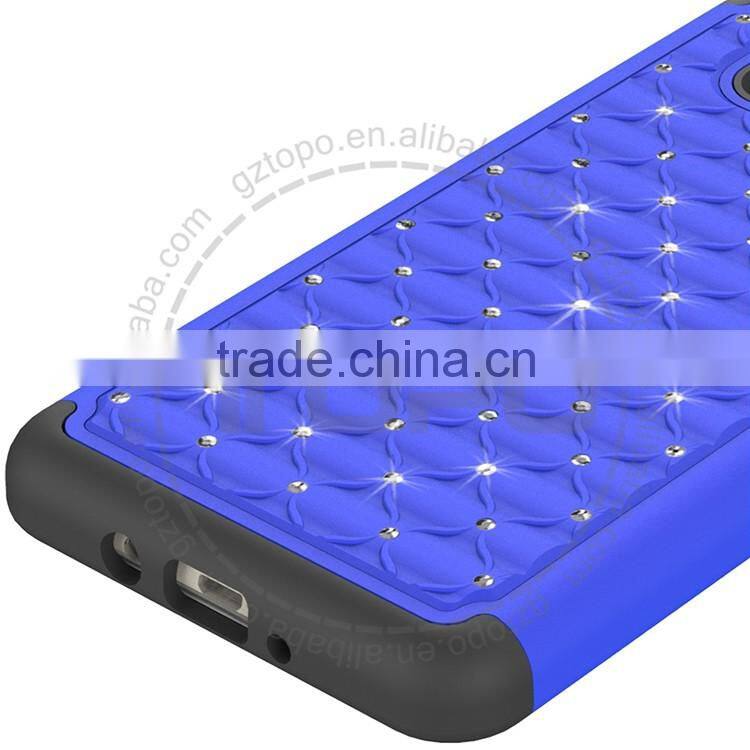 Bling Diamond Phone Case Combo Sky Star PC Silicone Case for Samsung galaxy J7 J710