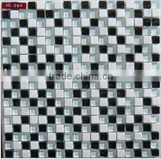 glass mix stone mosaic tile