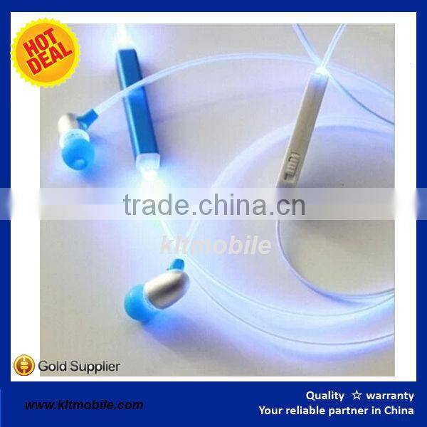 Mobile phone accessory light EL wire earphone