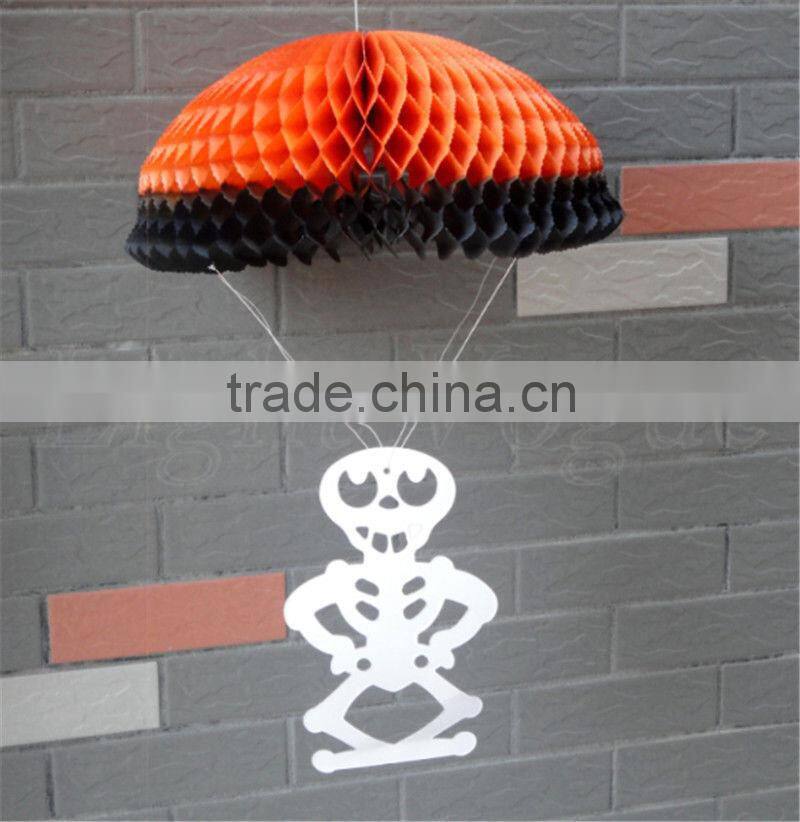 Halloween Party Decorations New TISSUE PAPER HONEYCOMB Halloween Pumpkin Ghost Bat Spider Witch Paper Lanterns Decorated Props