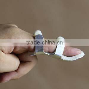 malleable aluminum type of finger protector /finger support / finger splint