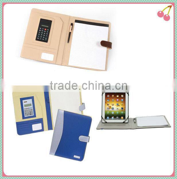 business a5 size leather agenda with calculator