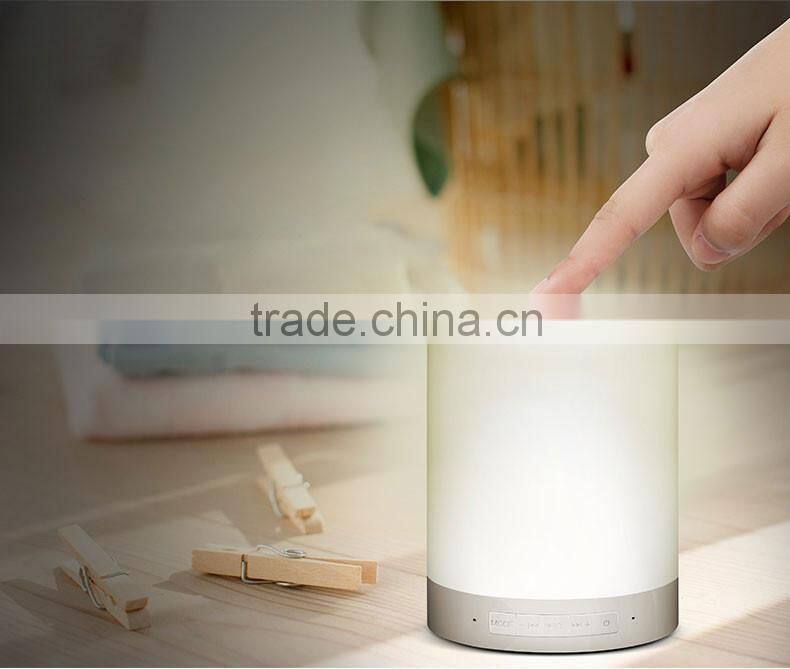 Free Sample Colorful LED Touch Light Bluetooth Speaker Smart Music Lamp