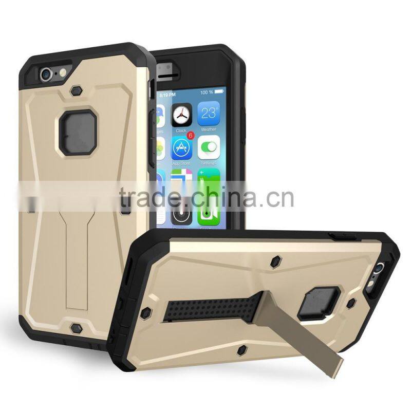 2016 new design stand mobile phone case for iphone 6 case with stent