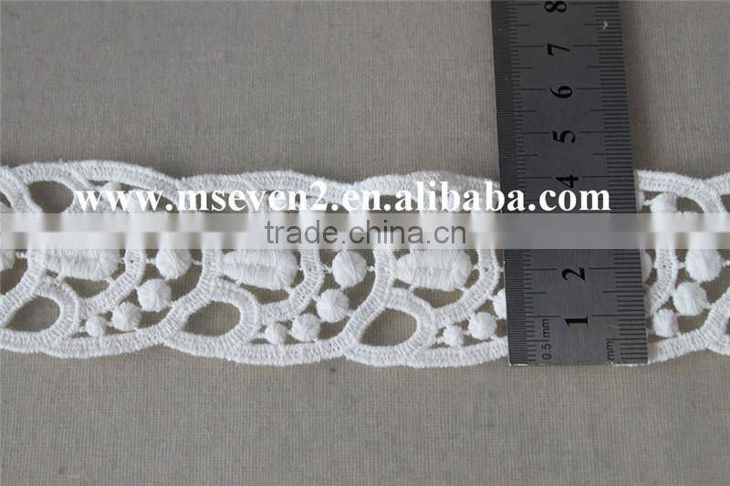 latest fashion design of net embroidery lace trim decorative lace trim lace in 4cm in white for clothing