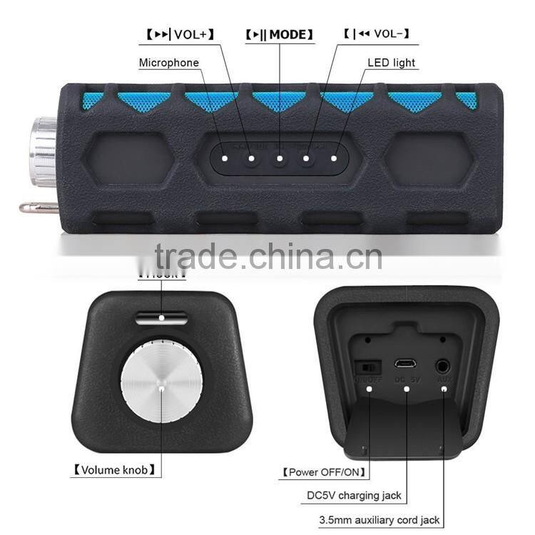 Portable Outdoor Waterproof Shockproof Wireless Bluetooth Speaker