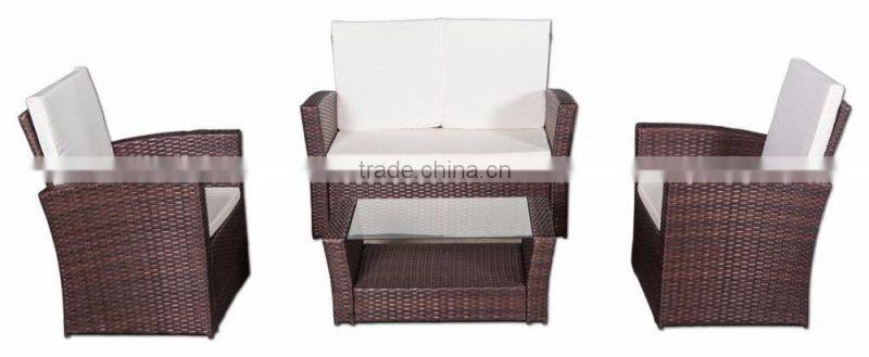 4 piece suit outdoor rattan sofa