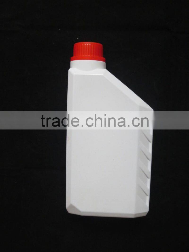 1 liter White hdpe lubricating oil plastic bottle