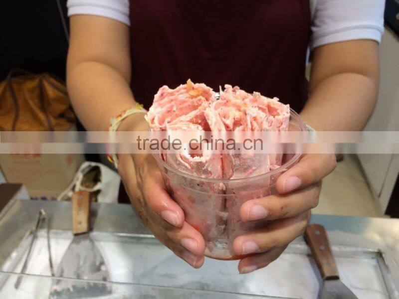 Commercial automatic big capacity fried ice cream roll machine
