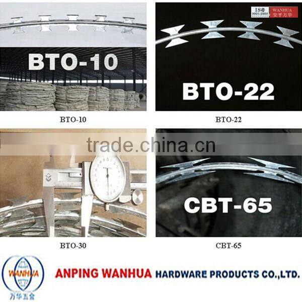 low price 2015 razor barbed wire for fencing of residences ( professional factory)