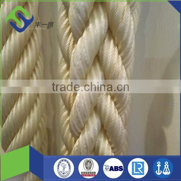Hot sale 6 strand rope for shipping / polyamide atlas mooring rope for container load/unload