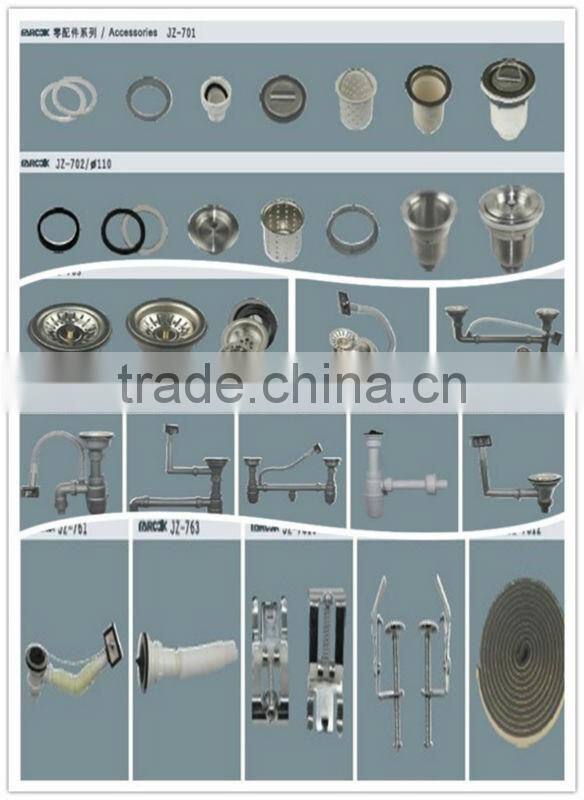 high quality triple bowl stainless steel undermount kitchen dishwash sink