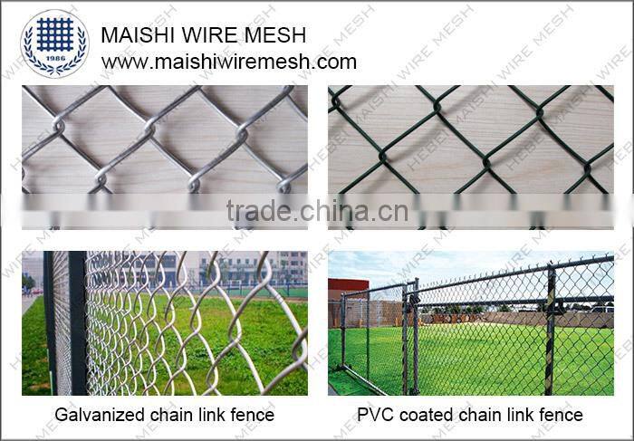 PVC Coated Chain Link Mesh Fence Diamond mesh