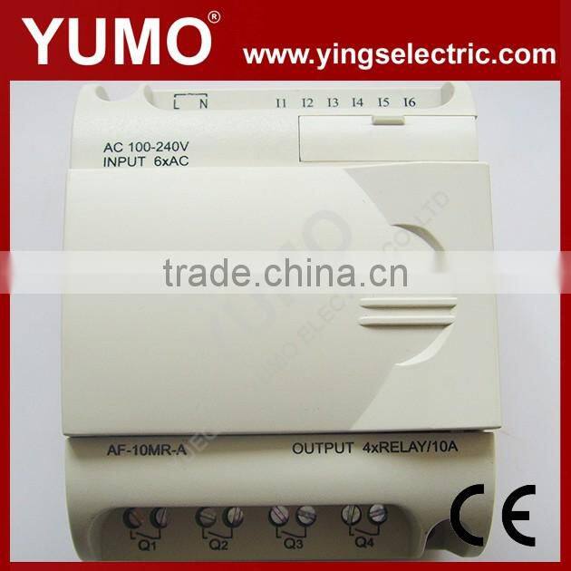 YUMO (AF-10MR-A) low cost mini HMI PLC Programmable Logic Controller
