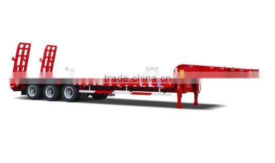 Chinese manufacturer 40FT lowbed semi trailer for sale(Giving tires!)