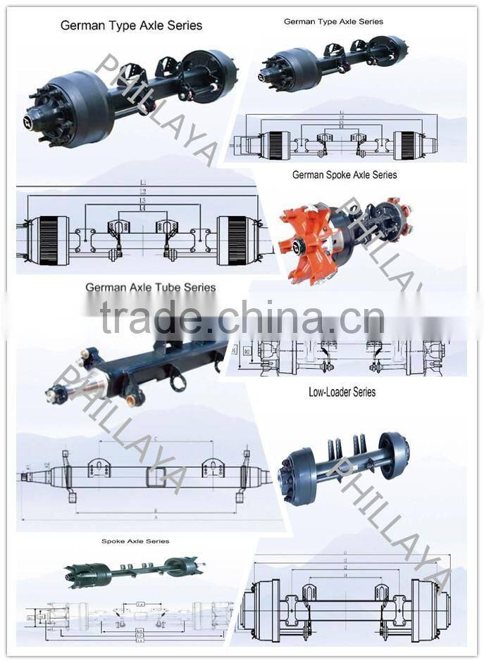 China New 40T 3 Axle Drop Deck Trailer for Container Transport