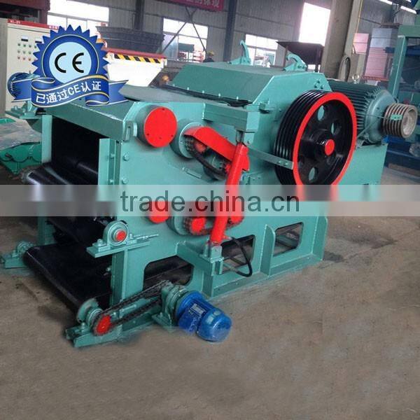 Industrial wood chipping machine drum type wood chipper for sale