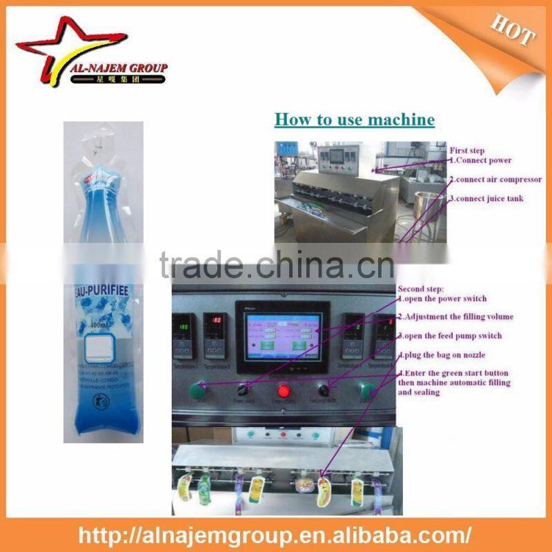 Ice-lolly stick juice spout bags filling sealing machine fully automatic stand up bag filler and sealer equipment food drinking